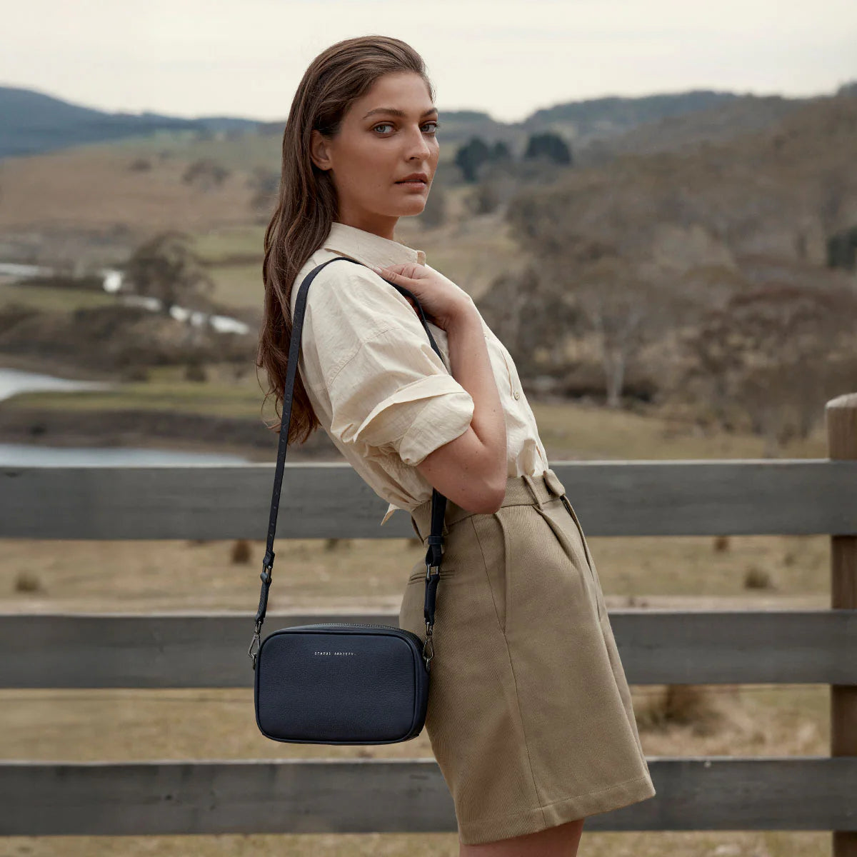 Plunder Bag With Webbed Strap - Midnight Blue