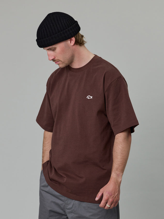 TAG HEAVY SHORE TEE - EARTH