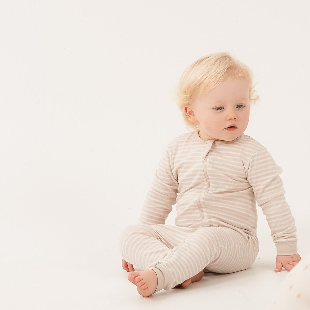Merino/Organic Cotton PJ Suit - Dune