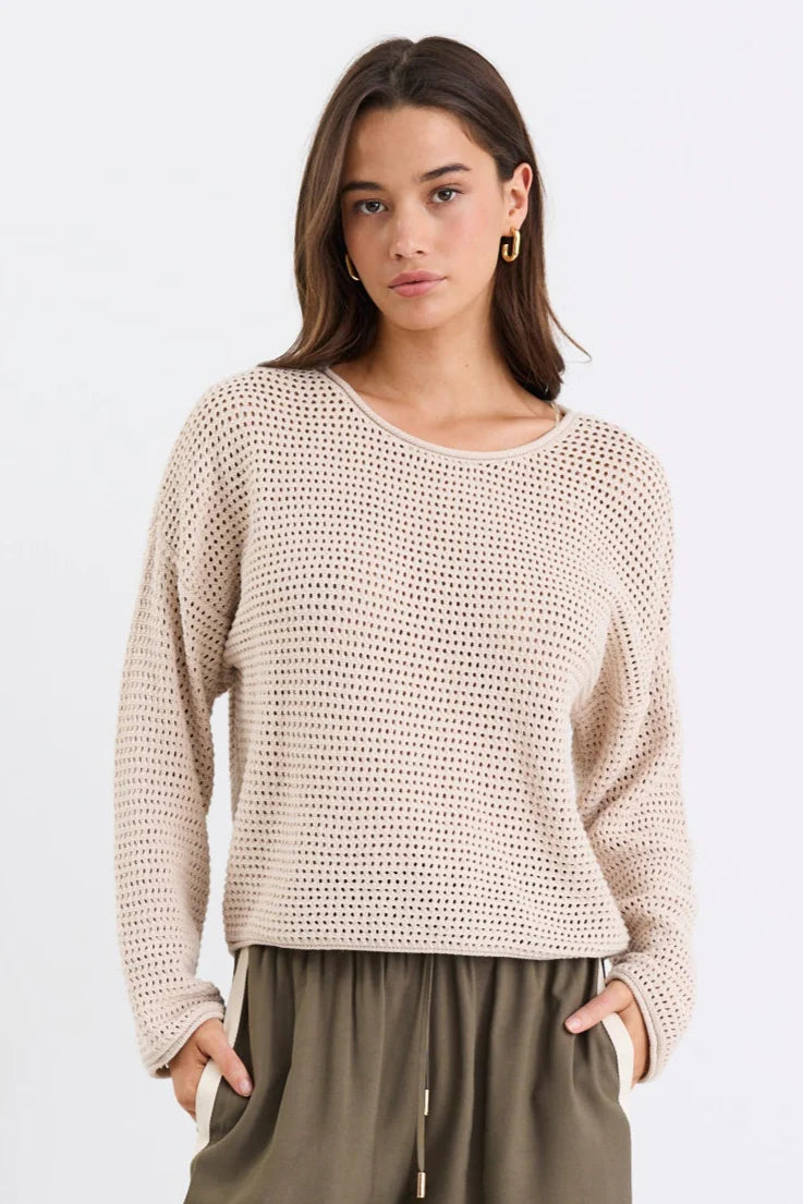 Dawn String Crochet Knit Jumper