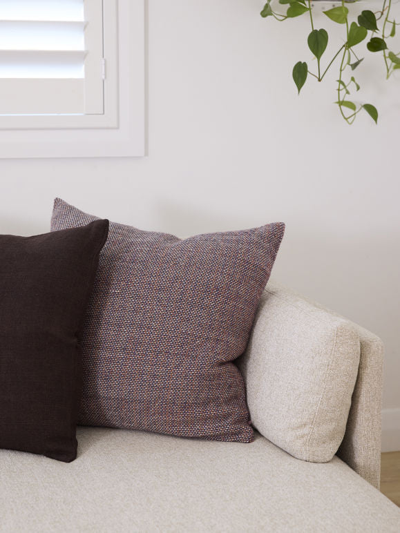Misto Cushion Cover Navy & Persimmon