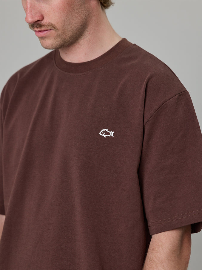 TAG HEAVY SHORE TEE - EARTH