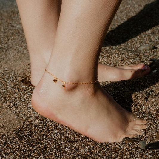 CHARM PAPERCLIP ANKLET