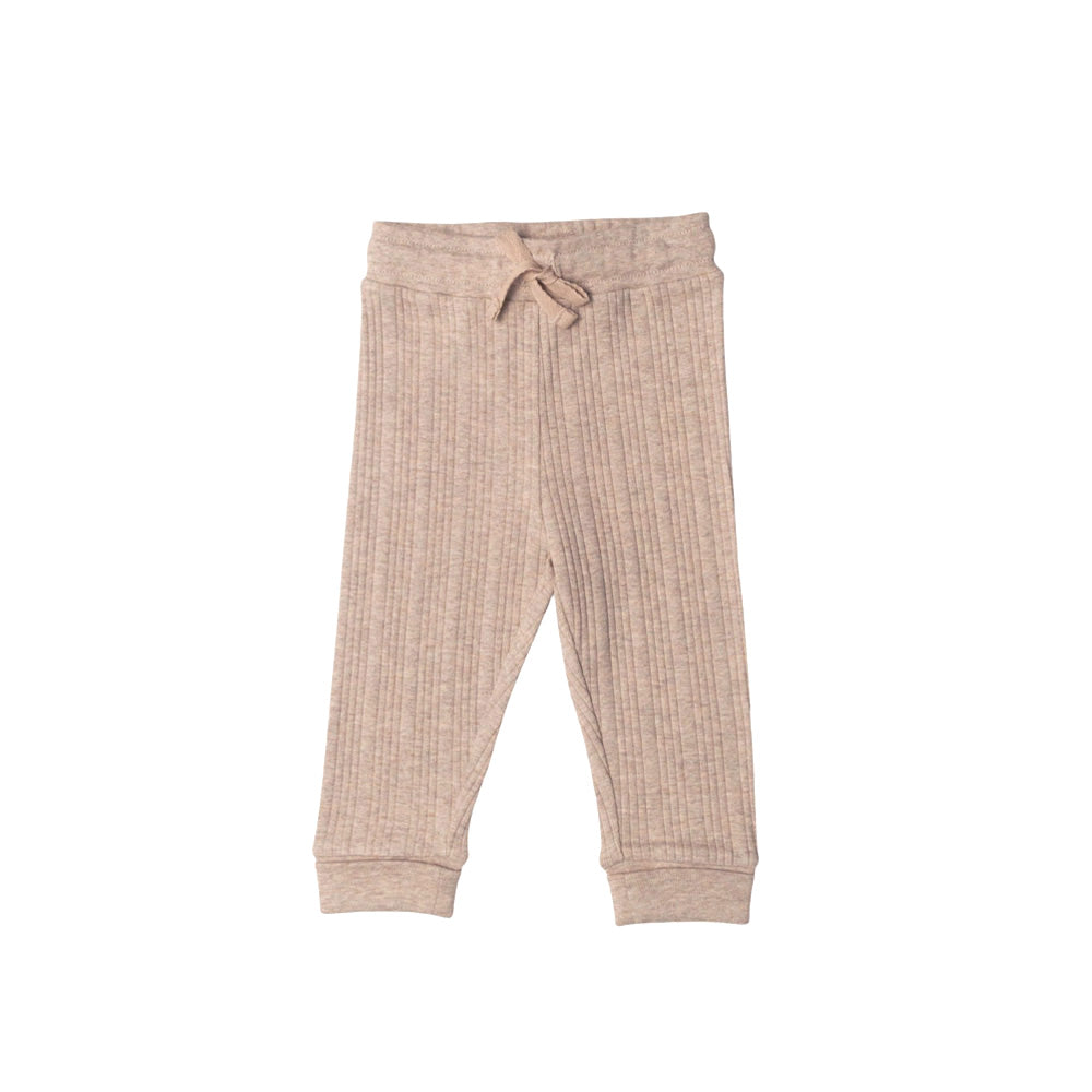 Woolbabe Merino/Organic Cotton Relaxed Pants - Daydream Collection - Natural Marl