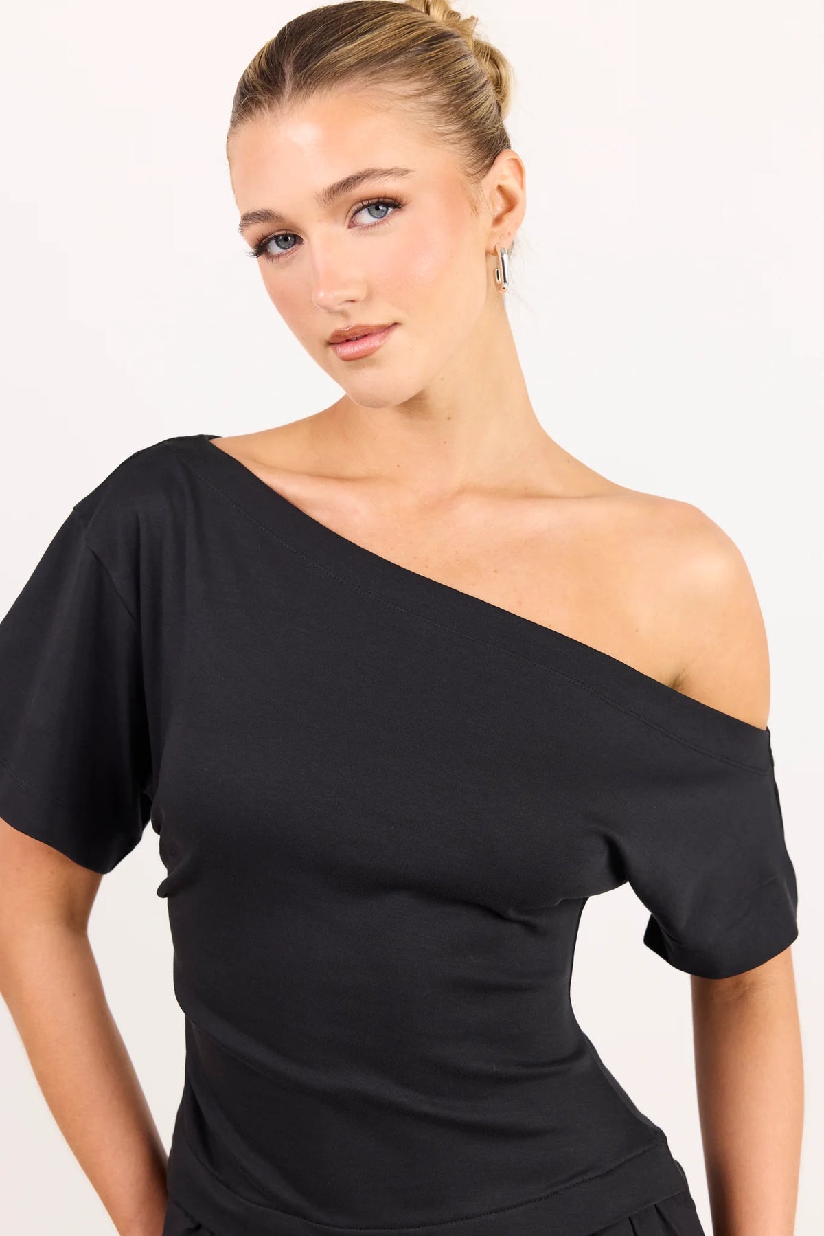 Proximity Black Tee Shirt Maxi Dress