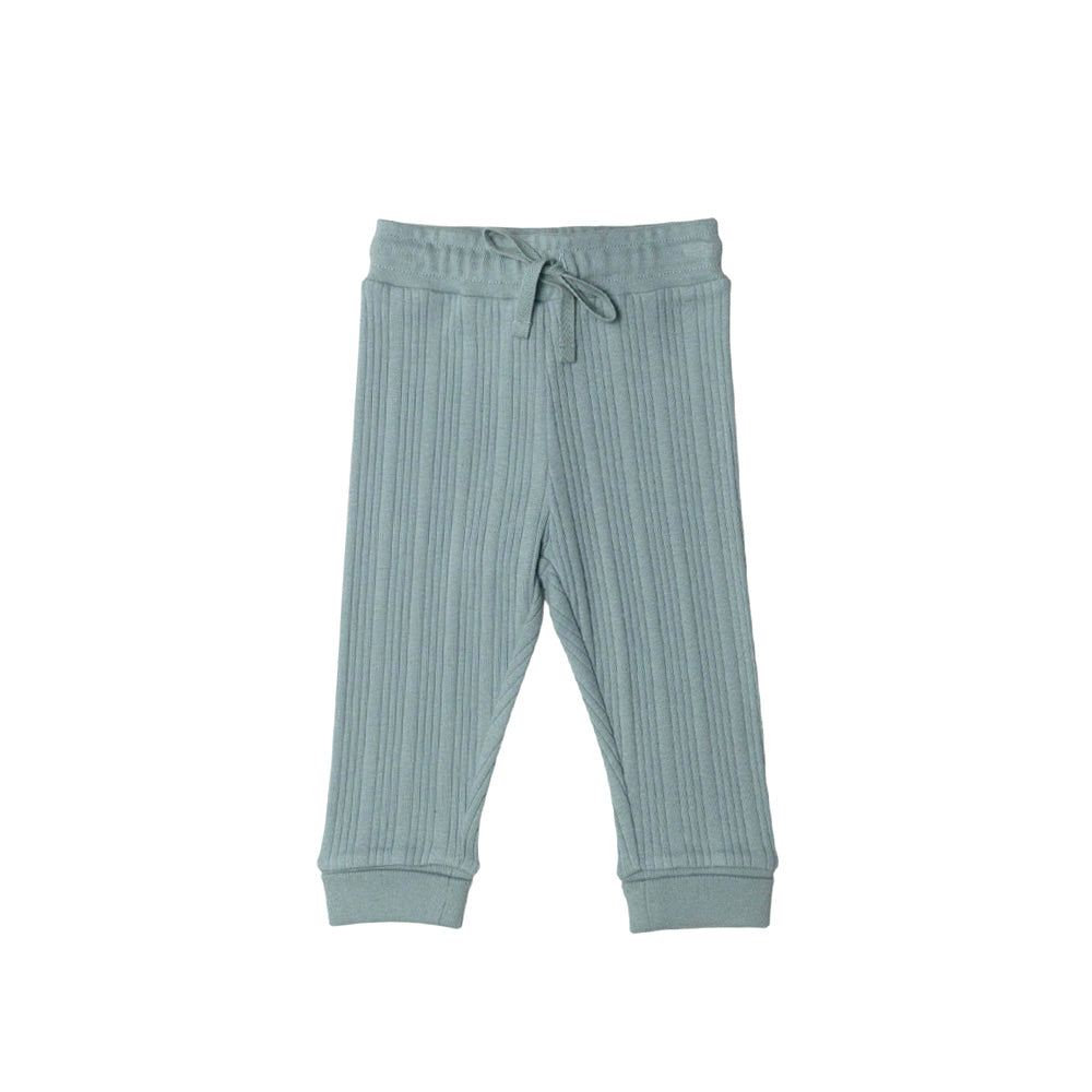 Woolbabe Merino/Organic Cotton Relaxed Pants - Daydream Collection - Tide marl