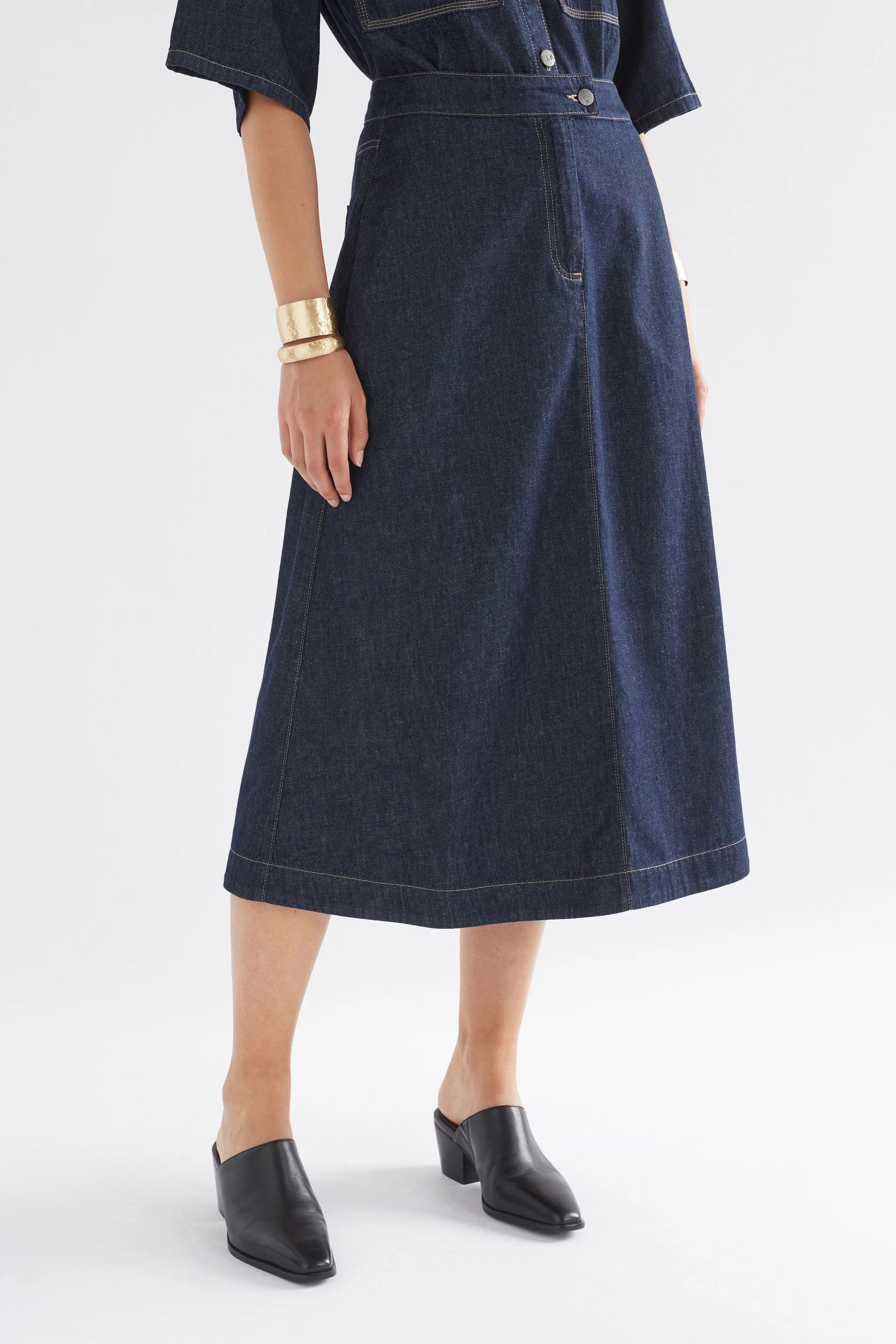 DENYM SKIRT - AUTHENTIC BLUE WASH