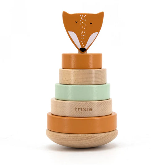 Wooden stacking toy Mr Fox