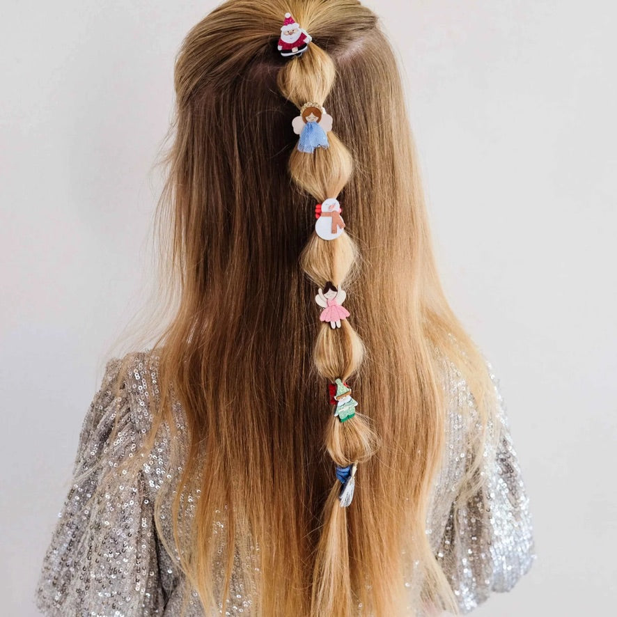 Cute christmas character mini hair ties