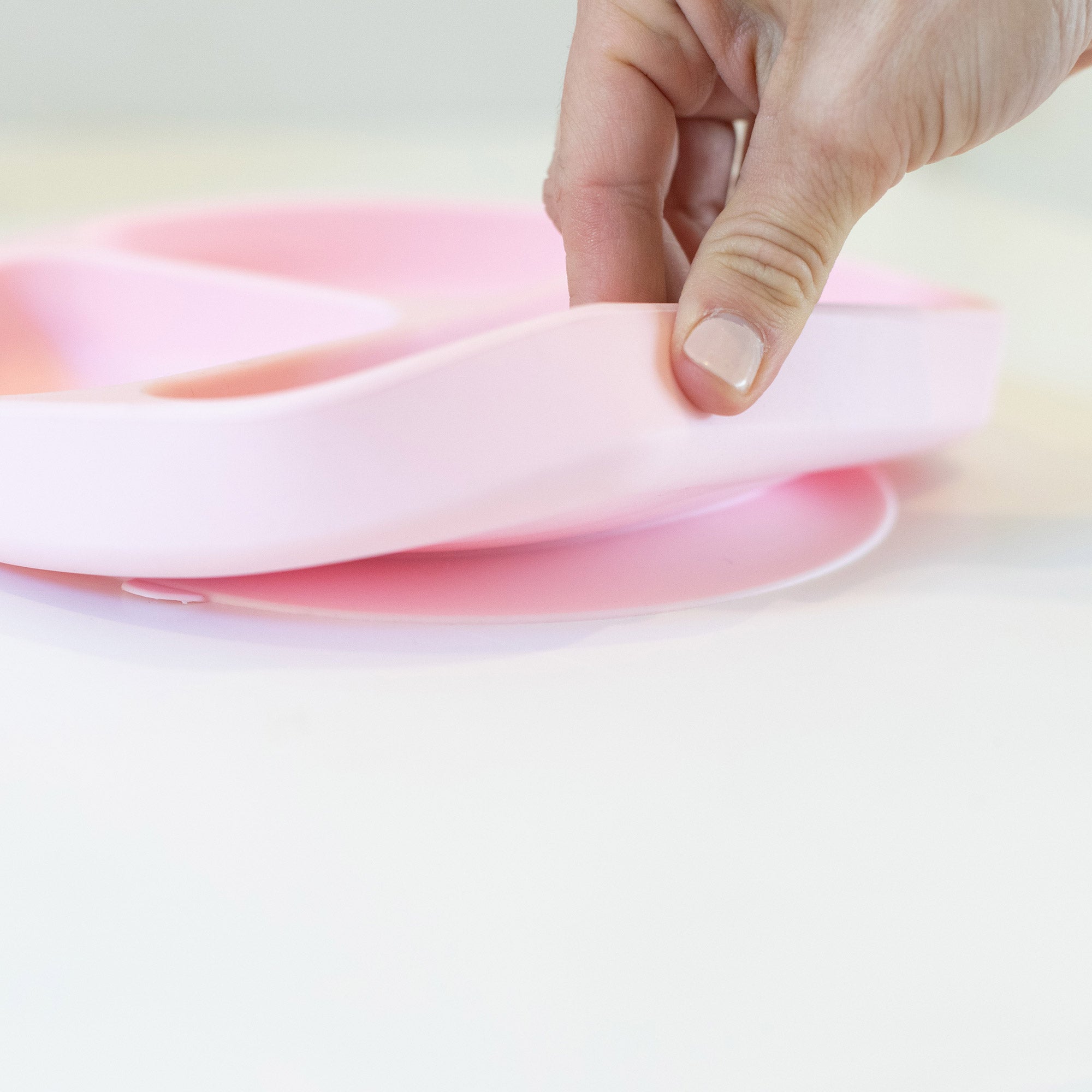 Bumkins Silicone Grip Dish - Pink