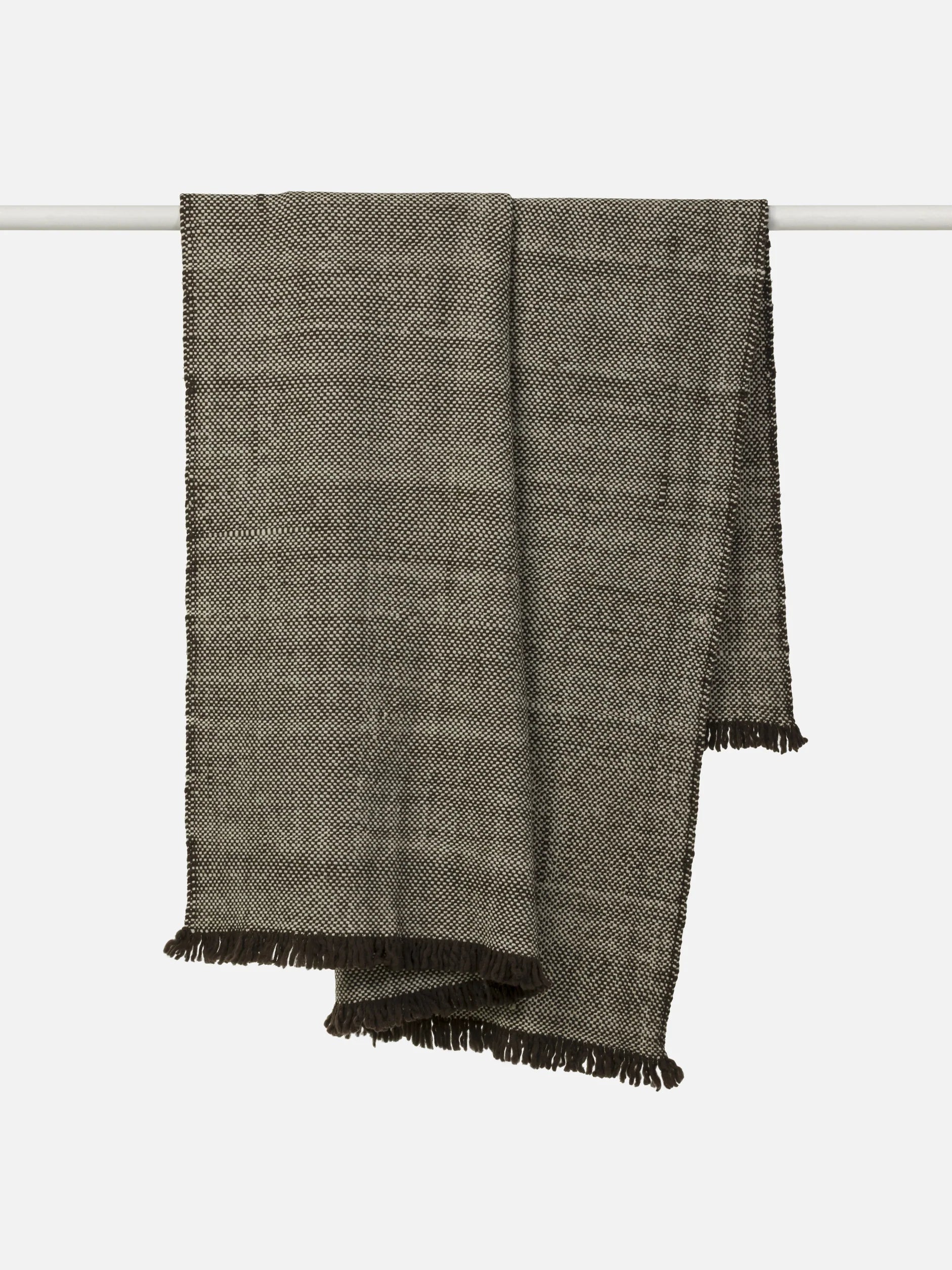 Hutt Wool Throw -Rye/Natural