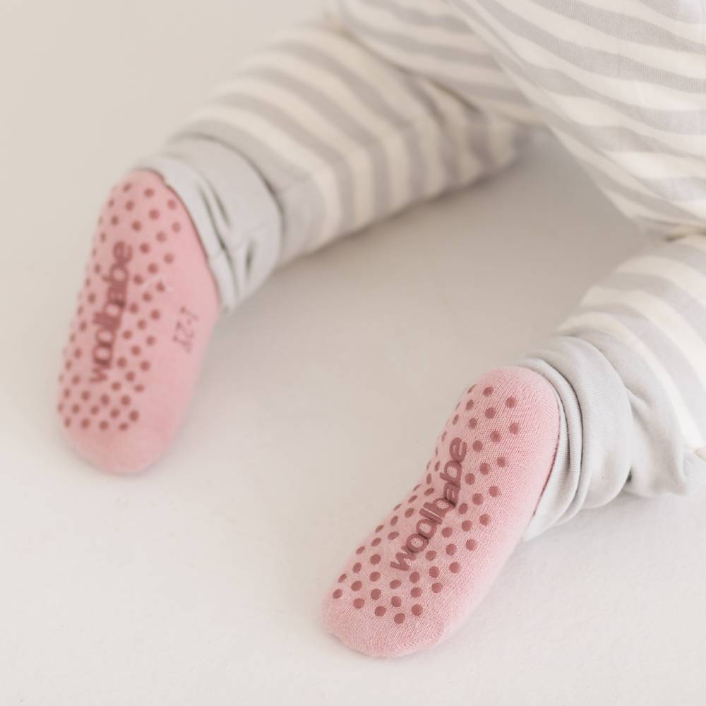 Woolbabe Merino & Organic Cotton Sleepy Socks - Dusk