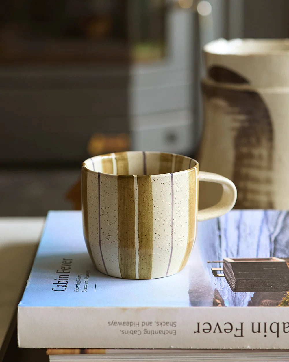 Olive Stripe Mug / Cat's Pyjamas