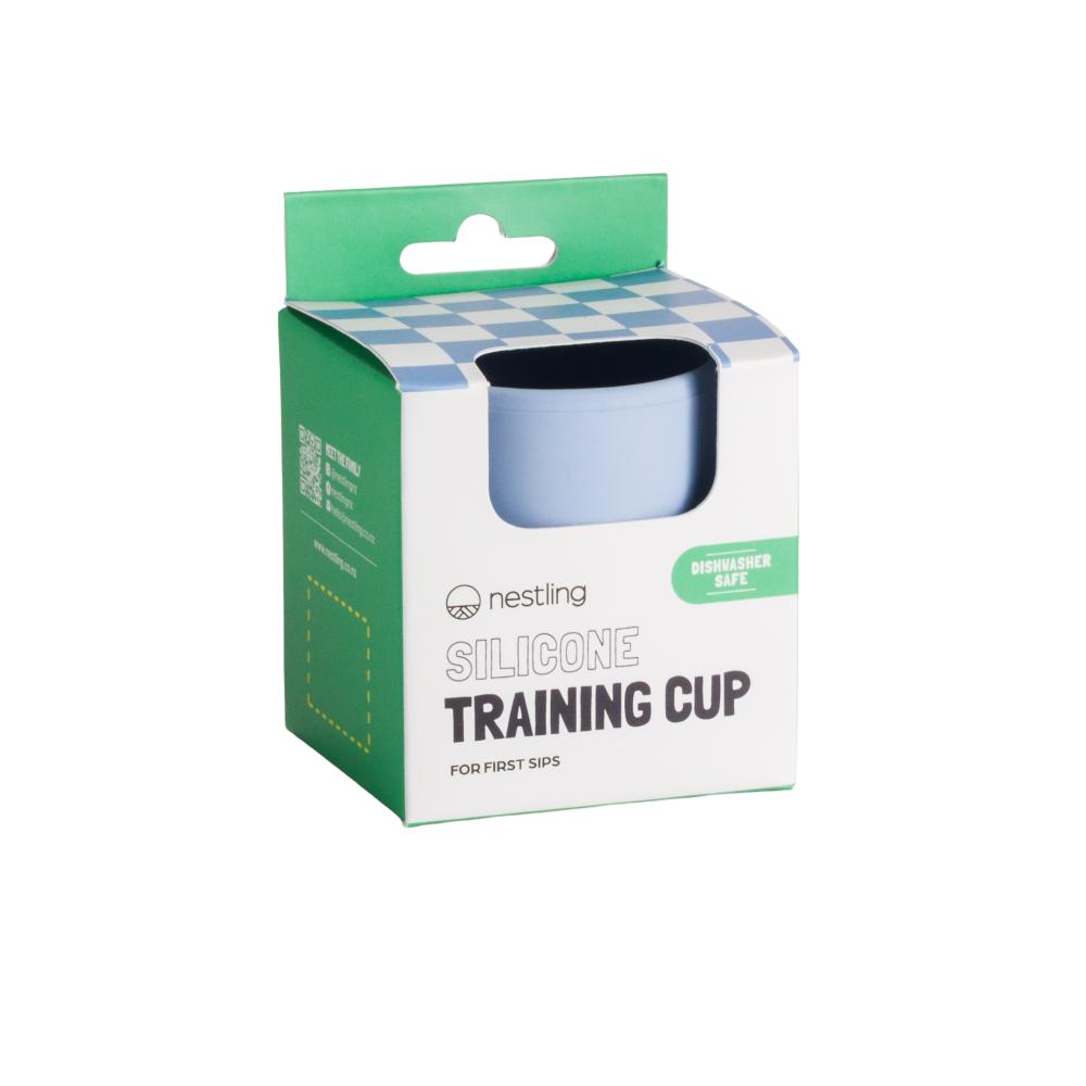 Nestling Silicone Open Training Baby Cup - Dusty Blue