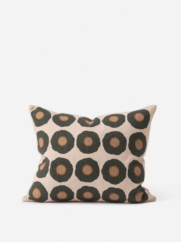 Sunflower Cushion Cover - Nori/Multi