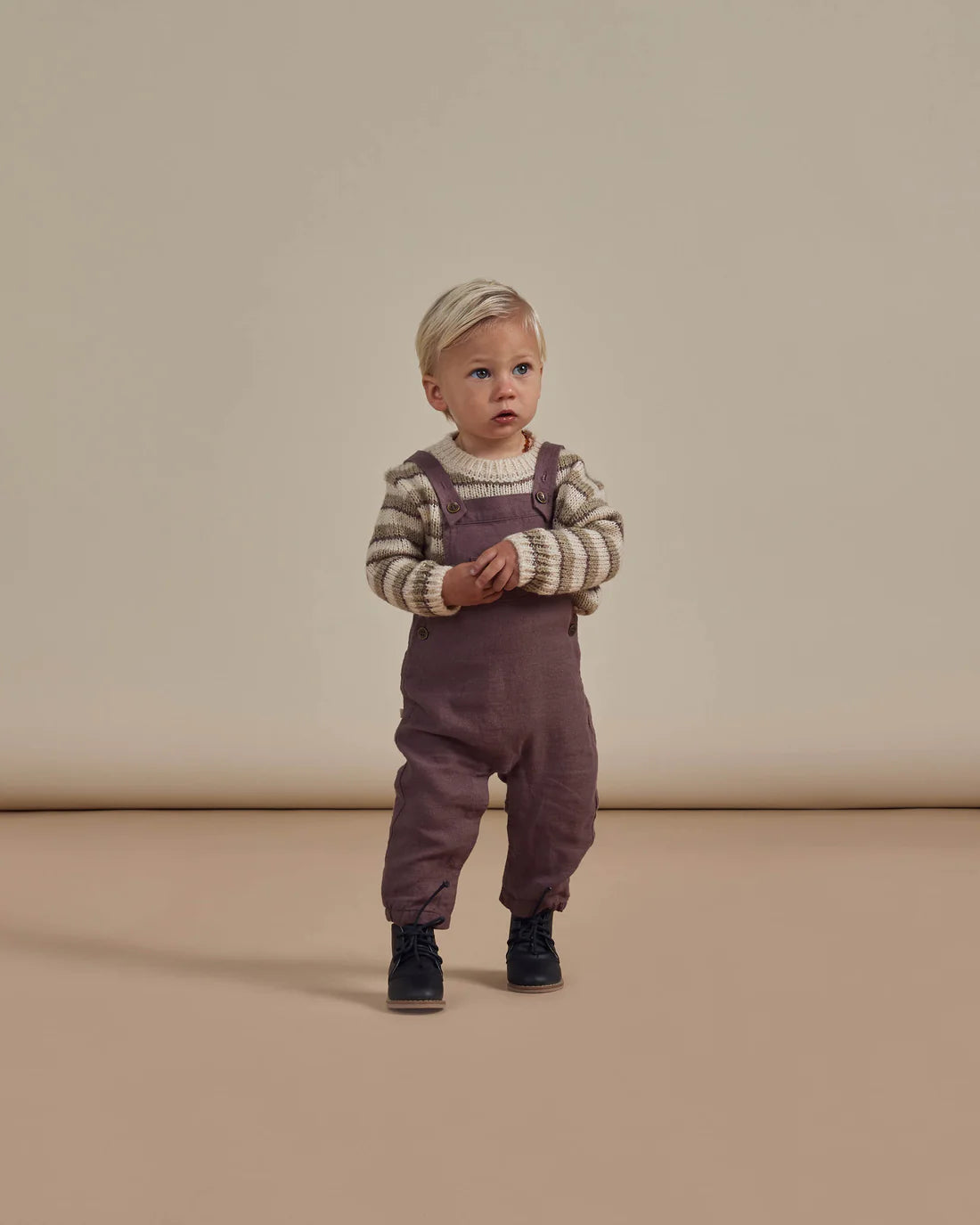 Baby overalls in Plum