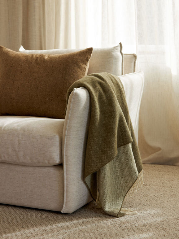 Wool Throw - Matcha
