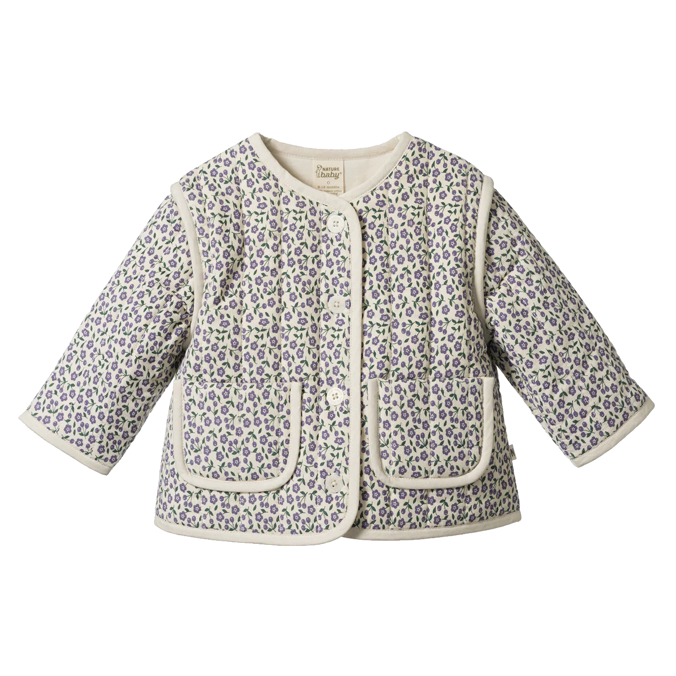Edith Quilted Jacket - Briarwood Heron Print