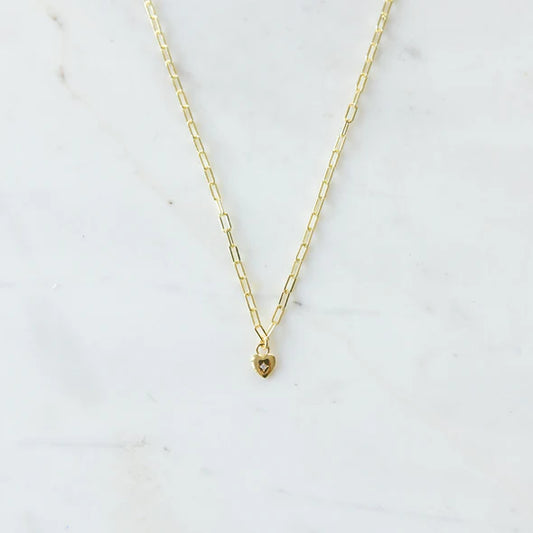 SWEETHEART MINI LINK NECKLACE - Gold