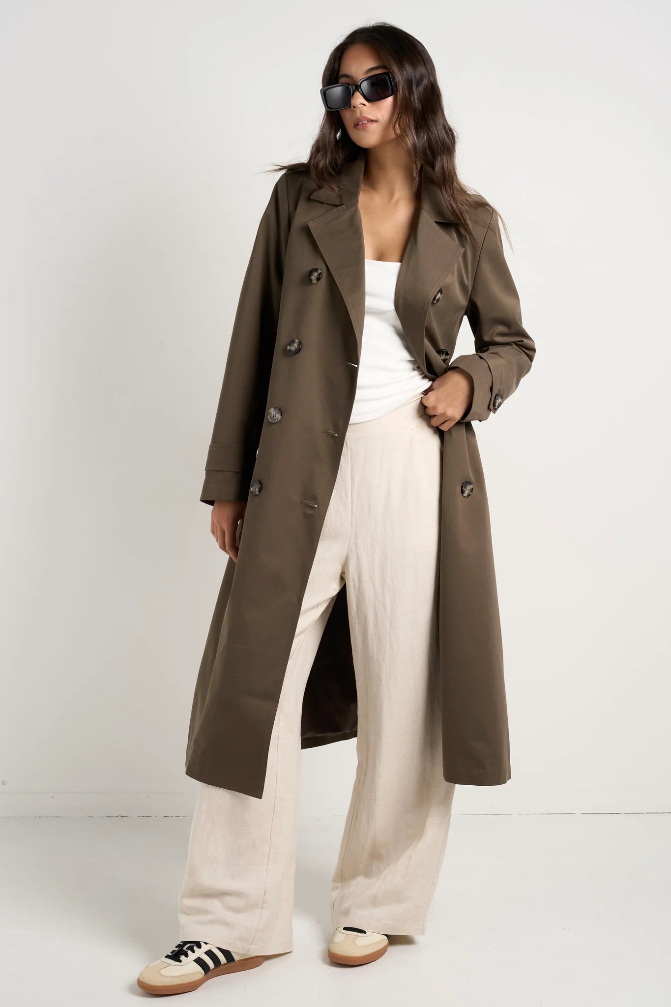 Kensington Khaki Trench Coat