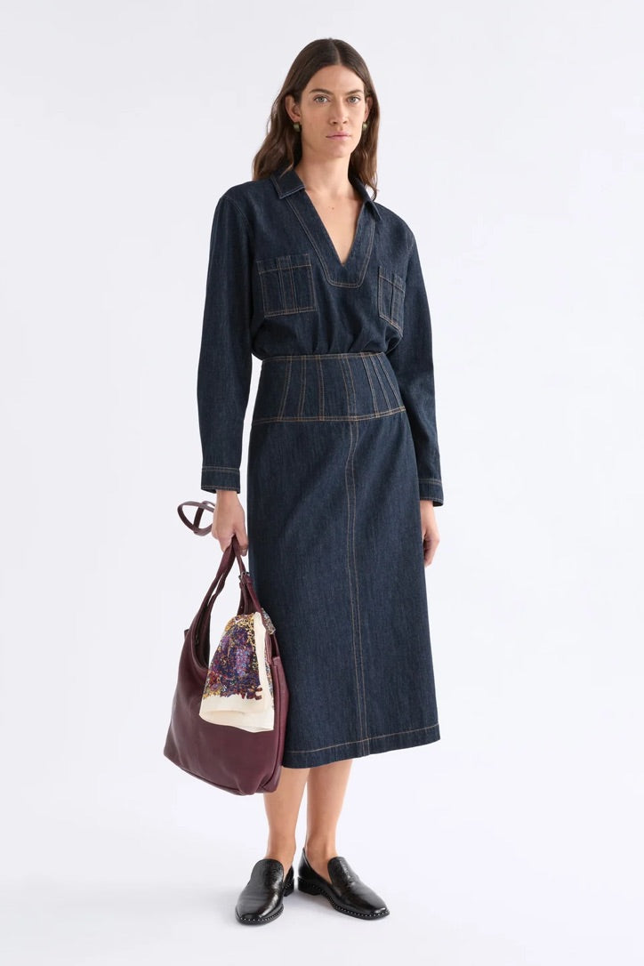 Valor Skirt - DARK BLUE WASH