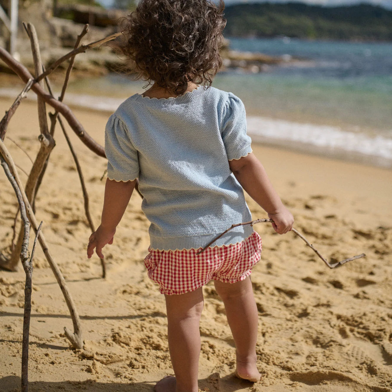 Betty Shorts - Red Gingham