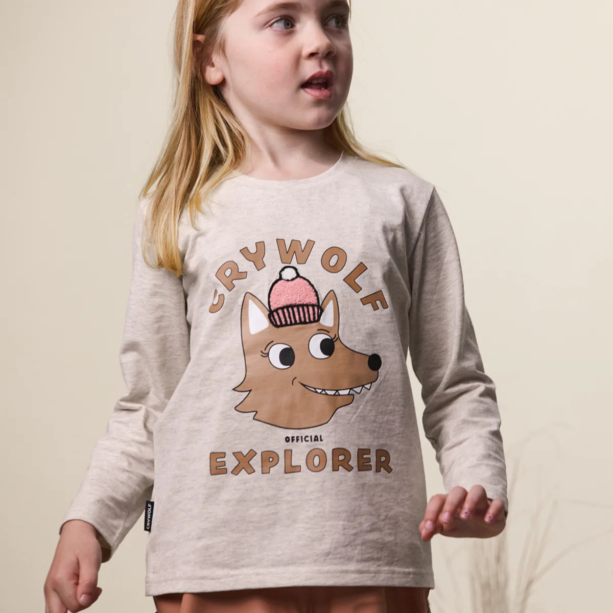 Long Sleeve T-Shirt Oatmeal Explorer
