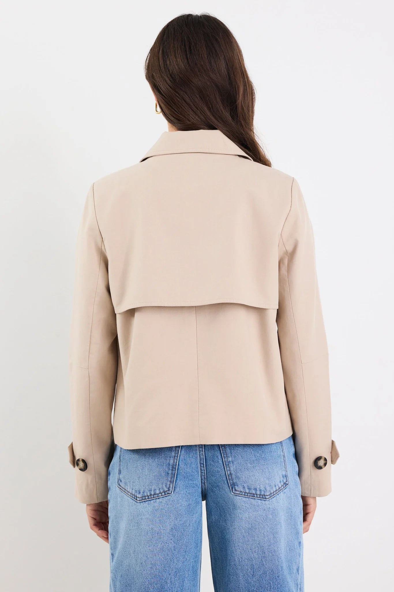 Pathway Cropped Trench Coat - Taupe