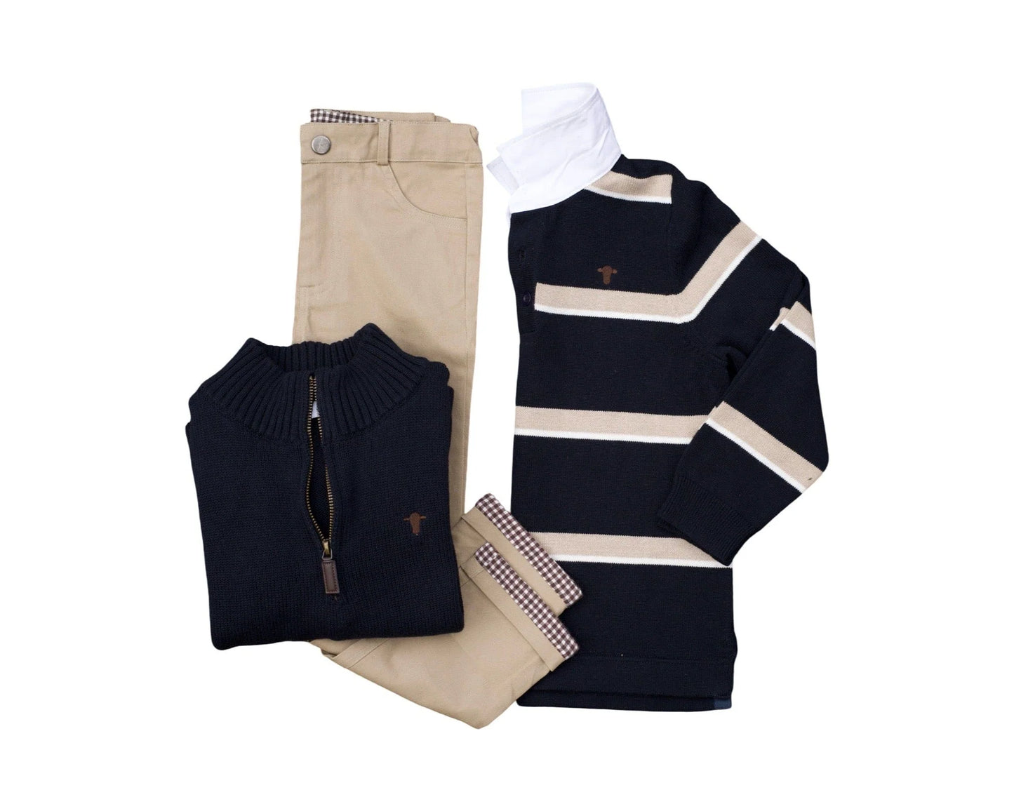 The Bodhi Knit - Navy/Oat