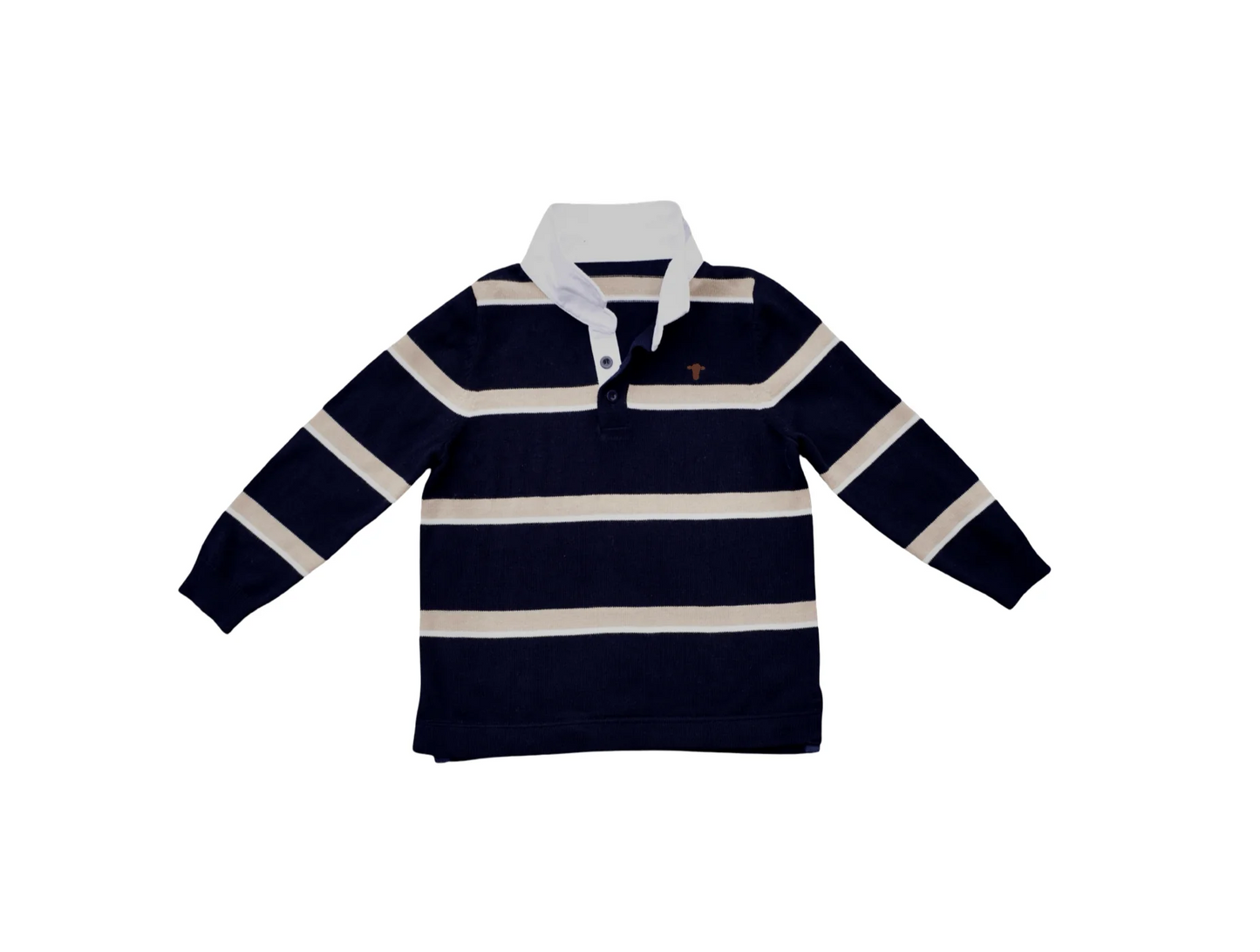 The Bodhi Knit - Navy/Oat