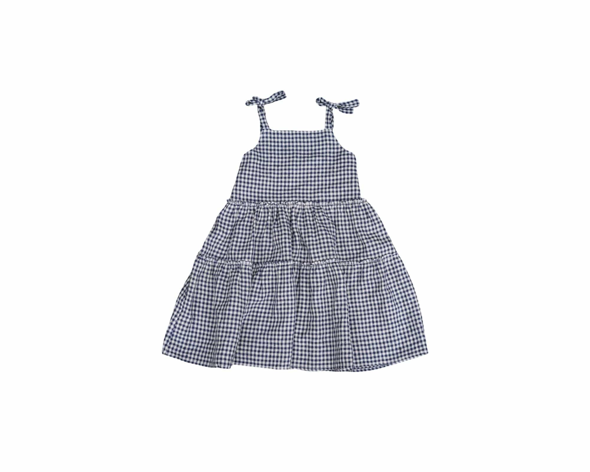 The Rita Dress - Navy/ cream Gingham