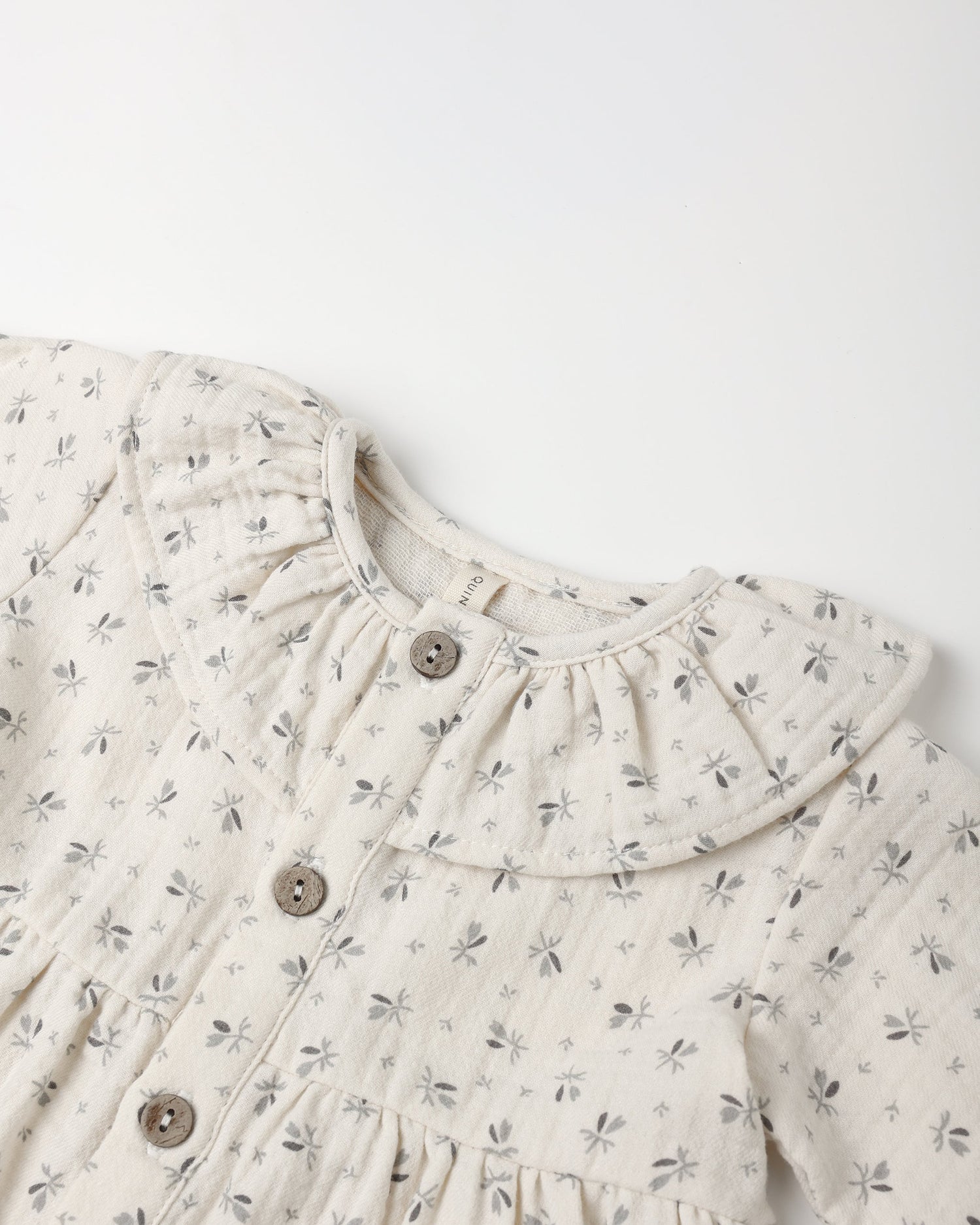 Ruffle Collar Button Dress || Bluebell