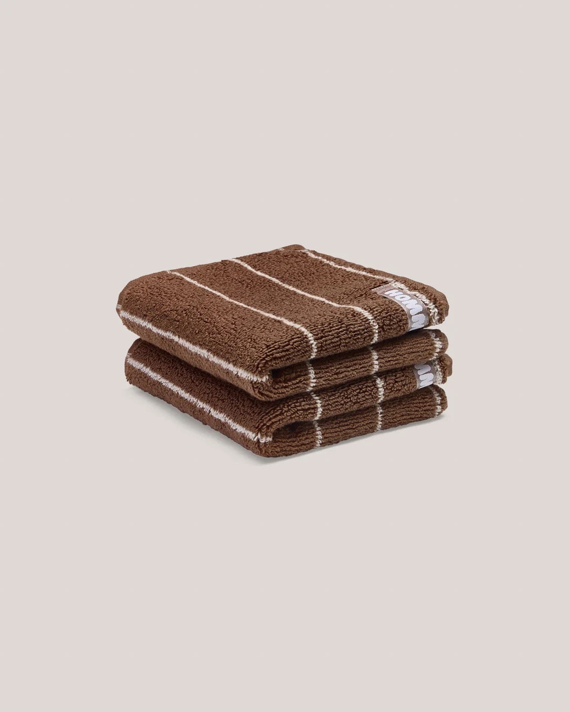 2 Pack Face Washer - Hazelnut