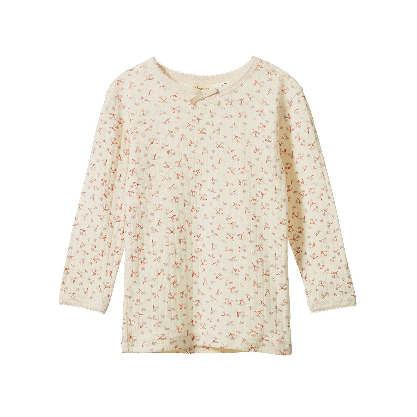 Long Sleeve Pyjama Set Pointelle - Dandelion Print