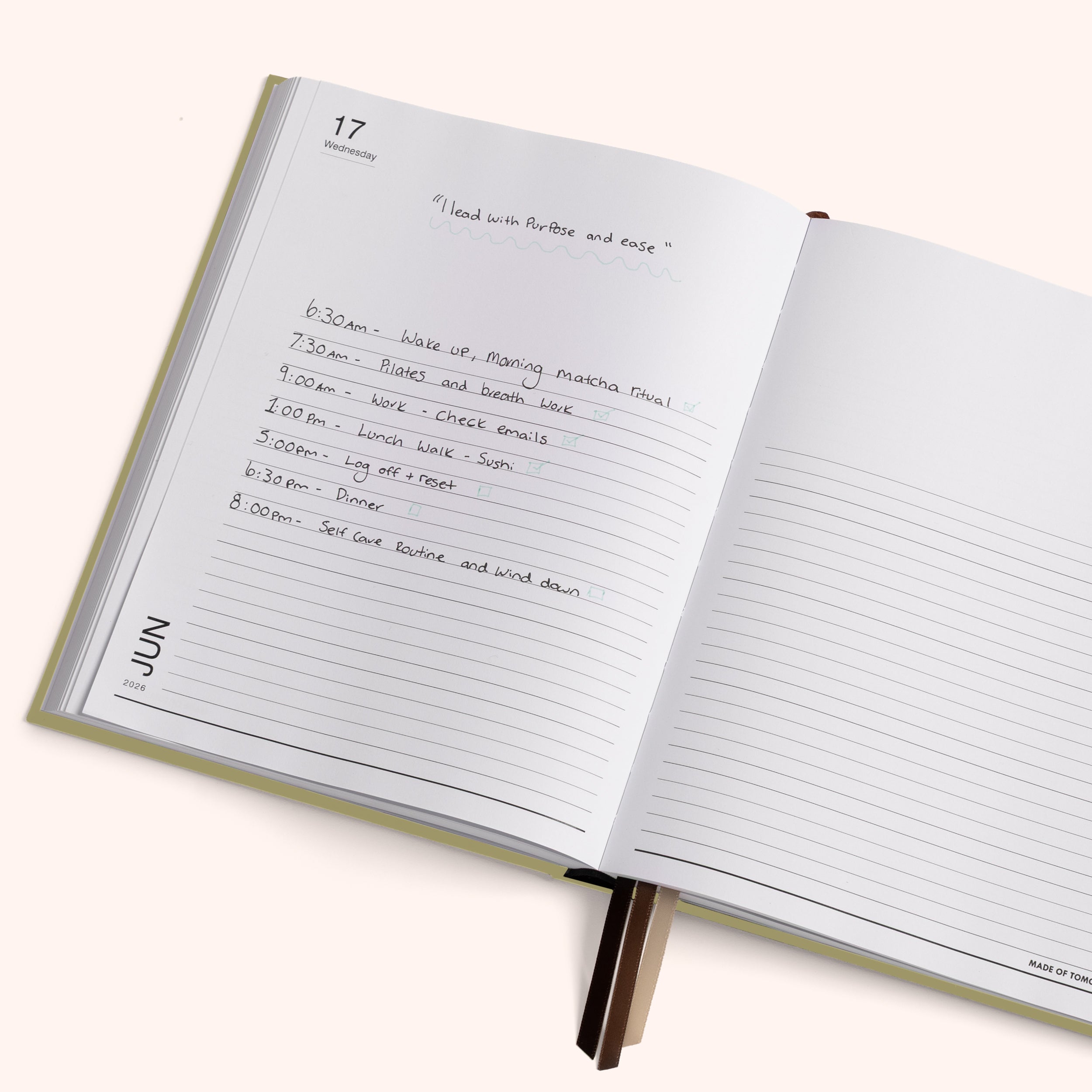 2026 Grand Daily Diary - Classic - Matcha