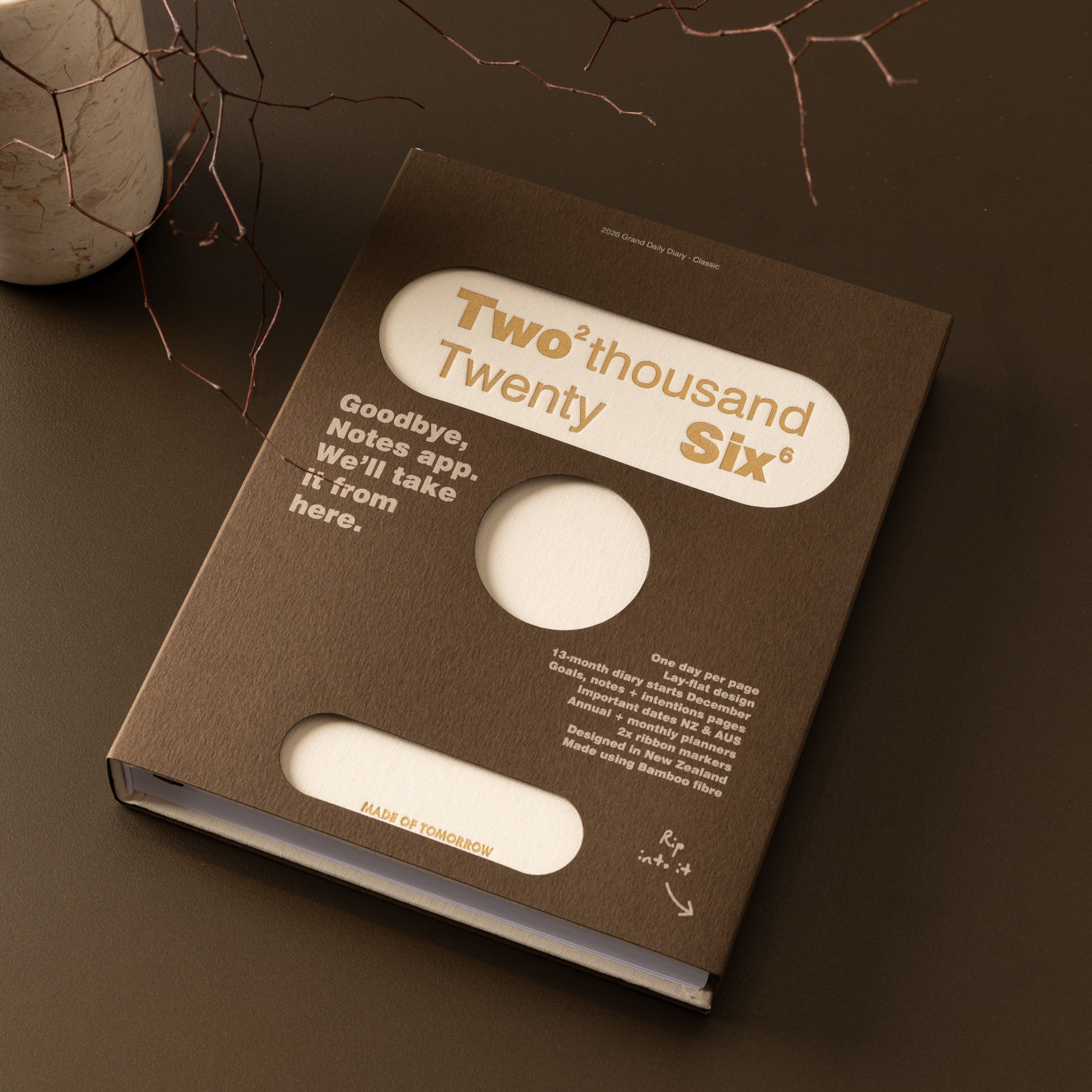 2026 Grand Daily Diary - Classic - Cream