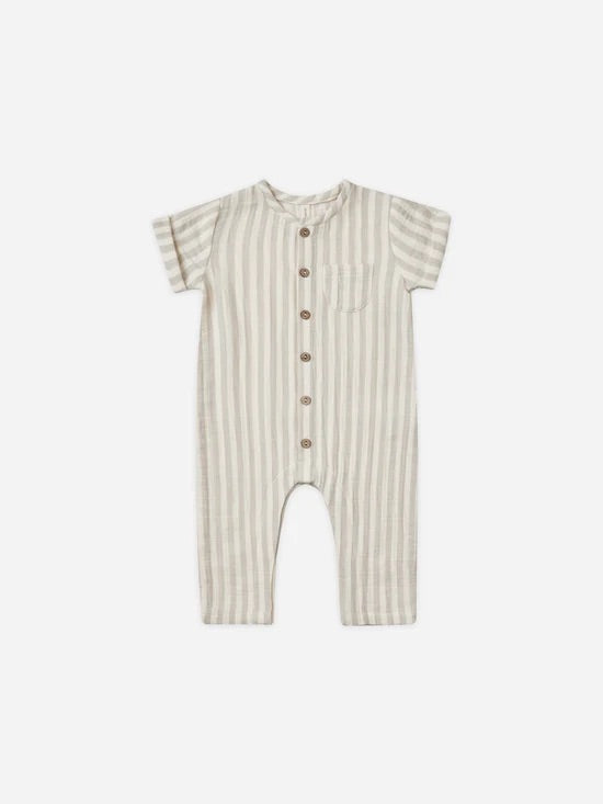 Charlie Jumpsuit || Ash Stripe