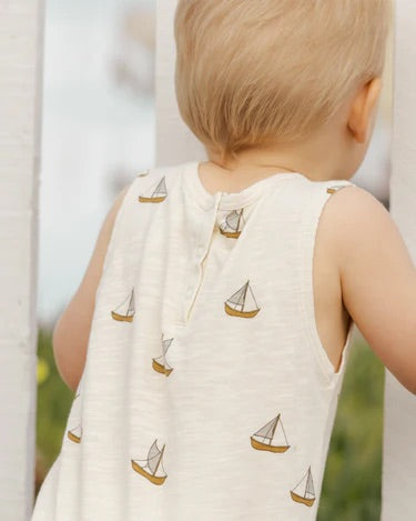 Mills Jumpsuit || Sailboats