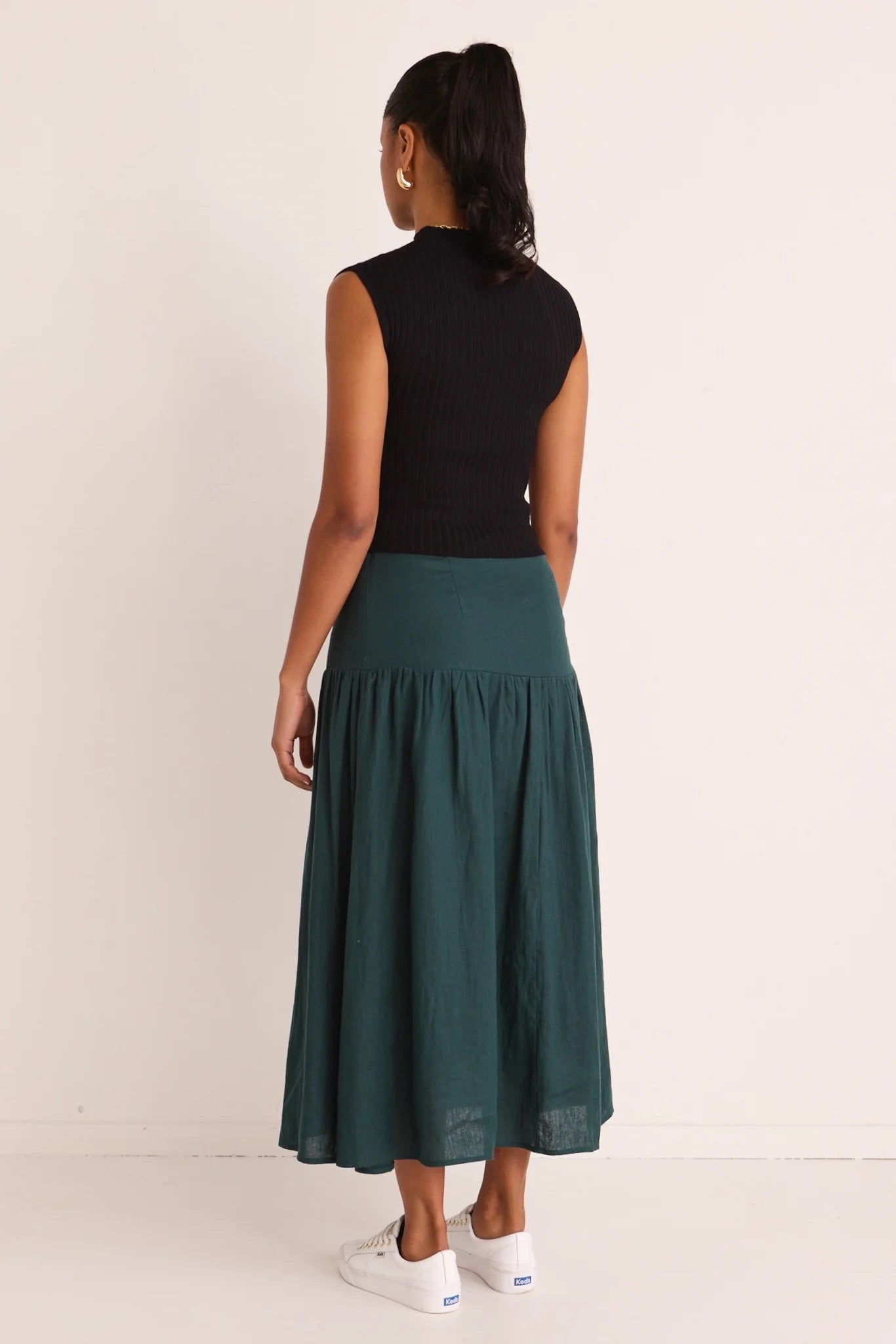 Sway Skirt - Forest Linen