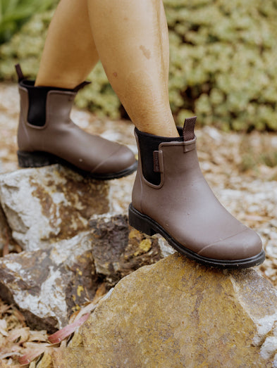 Bobbi boot - Chocolate & Black Ankle Boot