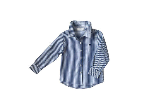 James Stripe Shirt - Blue & white