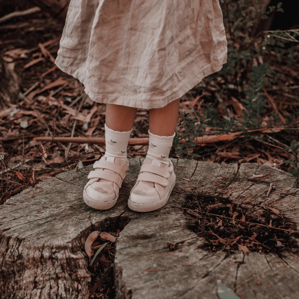 Merino Wool Crew Socks | CHILD | Rosa