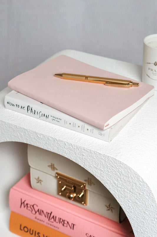 Leather Notebook - Blush