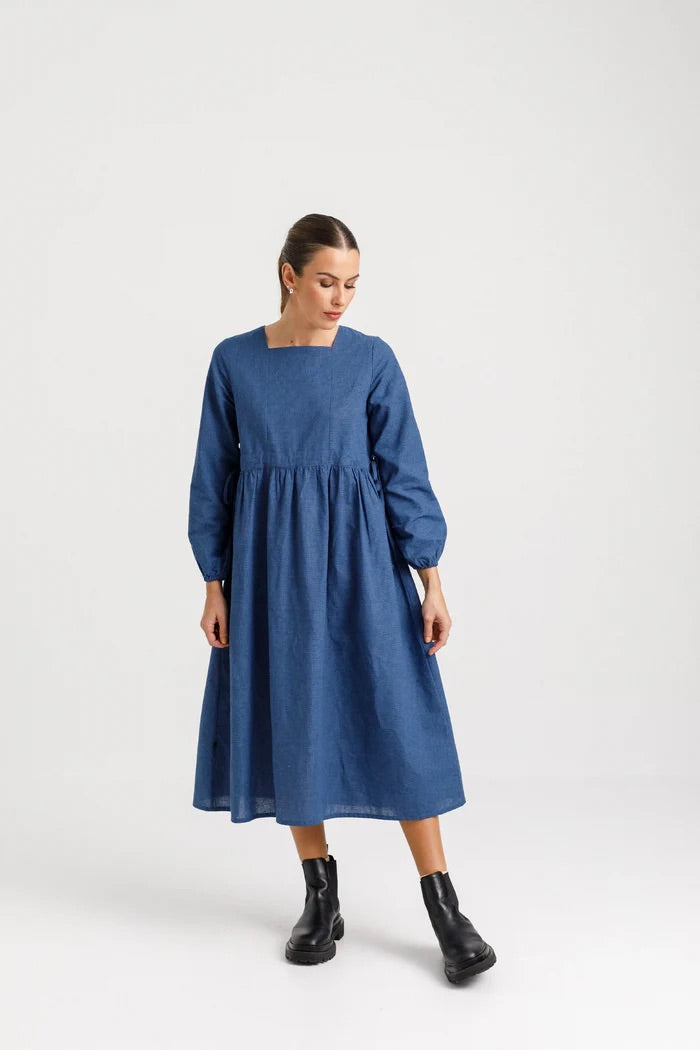 Nellie Dress - Night Blue