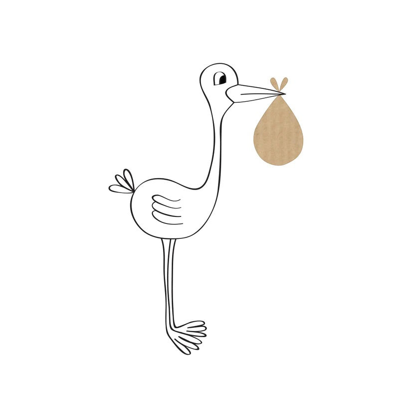 Card - Stork