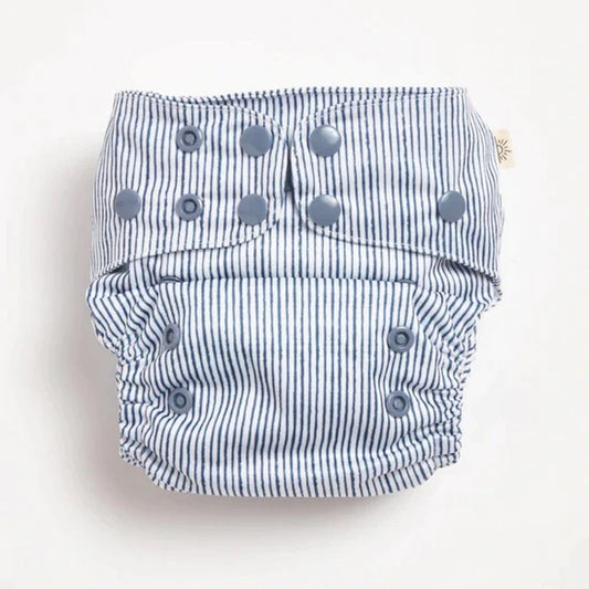 Cloth nappies Indigo Pinstripe