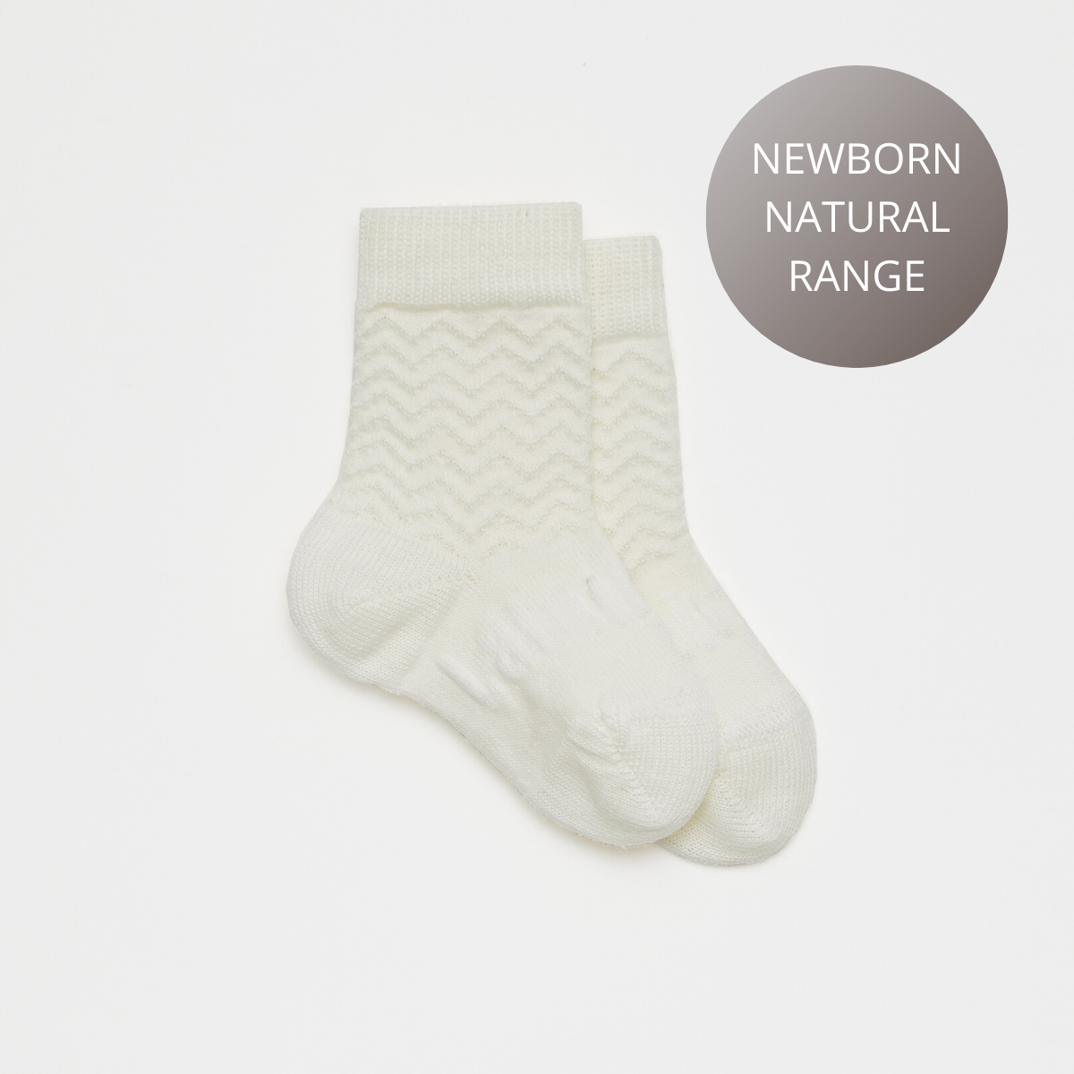 Merino Wool Crew Socks | Baby | Pearl
