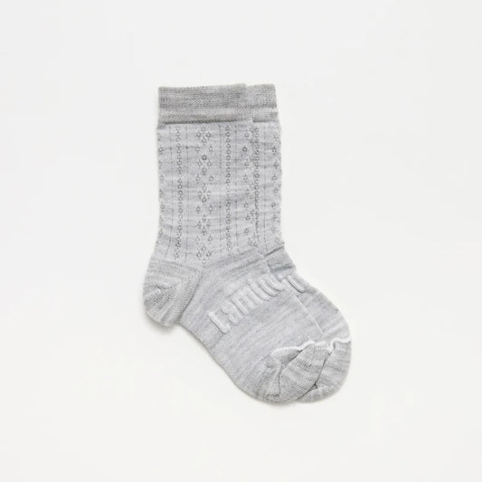 Merino Wool Crew Socks | CHILD | Heron