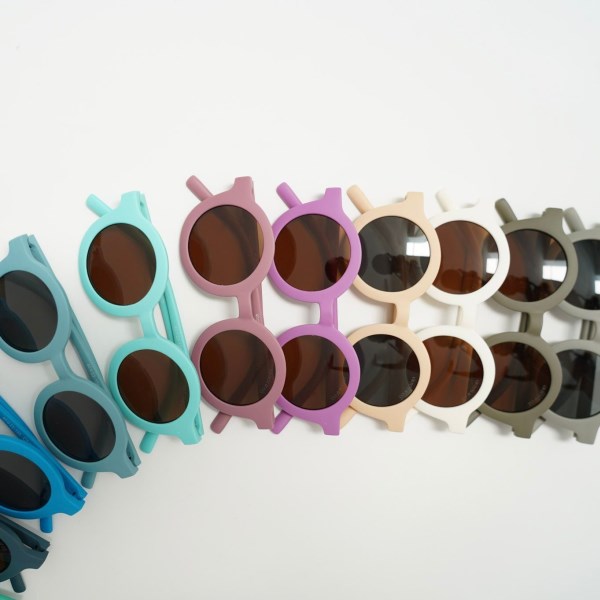 GRECH & CO. ROUND BENDABLE &  POLARIZED KIDS SUNGLASSES