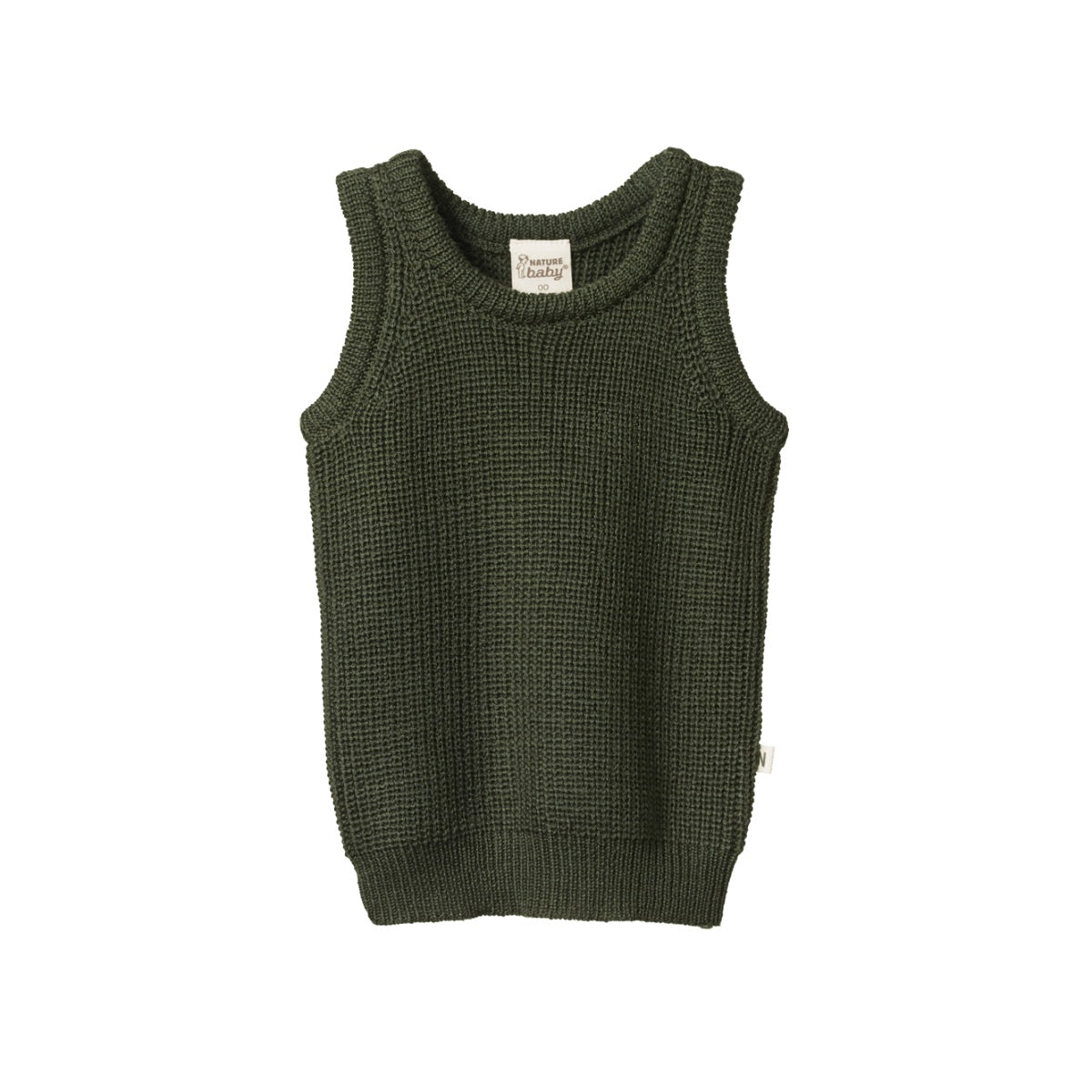 Merino Knit Vest - Thyme